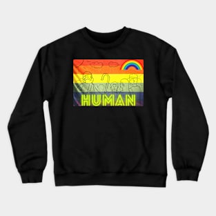 Human Rainbow Crewneck Sweatshirt